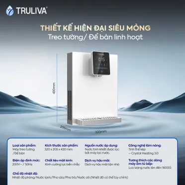 Máy Nóng Lạnh Treo Tường Truliva W6412 0
