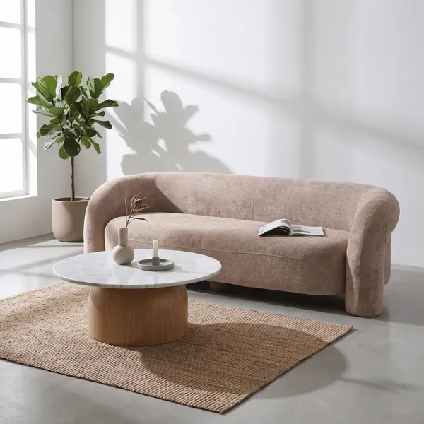 Sofa 3 chỗ Luxury S-020 Hồng