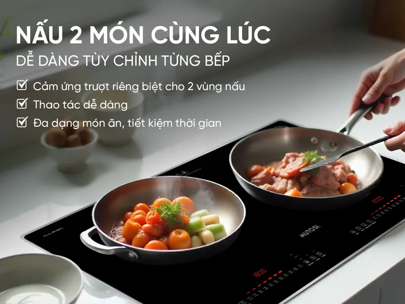 Bếp Từ Đôi Mutosi MI-68TL - Xuất Xứ Thái Lan