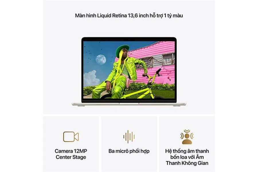 Laptop MacBook Air 13 inch M5 (16GB+512GB) Vàng