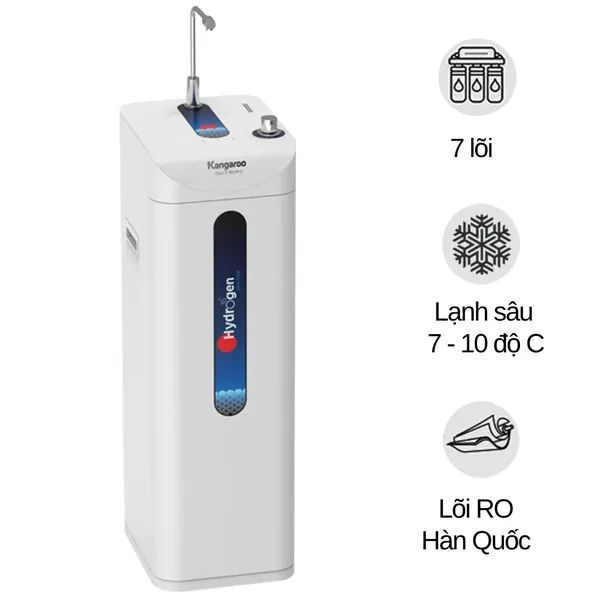 Máy Lọc Nước Kangaroo Hydrogen Ion Kiềm KG10A8ES, Nóng Lạnh