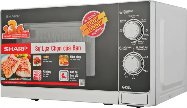 Lò vi sóng Sharp R-G222VN-S 20 lít 0