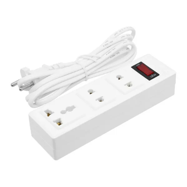 Ổ Cắm ĐQ 002A-02-2M (3 Lỗ Dây 2 Mét)