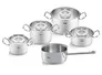 Bộ Nồi Fissler Original Profi 5 Món Nắp Kính Có Quánh
