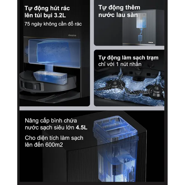 Robot Hút Bụi Lau Nhà Thông Minh Dreame L20 Ultra - Bản Quốc Tế