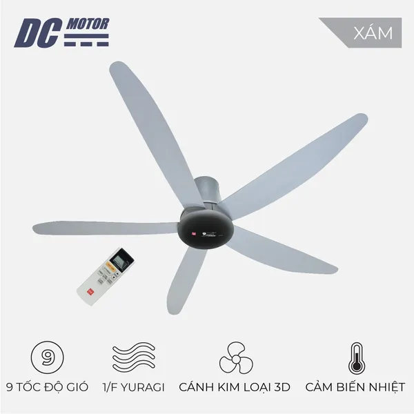 Quạt Trần KDK T60AW(SIL)