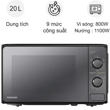 Lò Vi Sóng Kết Hợp Nướng Toshiba MM2-MG20PE(BM)VN 20 Lít - Xuất Xứ Thái Lan