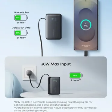 Pin sạc dự phòng Anker 2C1A 45W 10000mah 2
