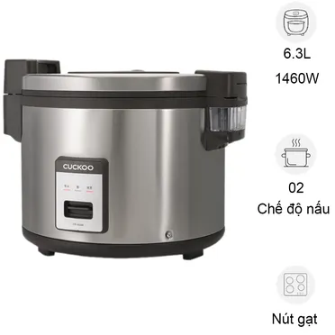 Nồi Cơm Điện Cuckoo CR-3555 Màu Đen 6.3 Lít