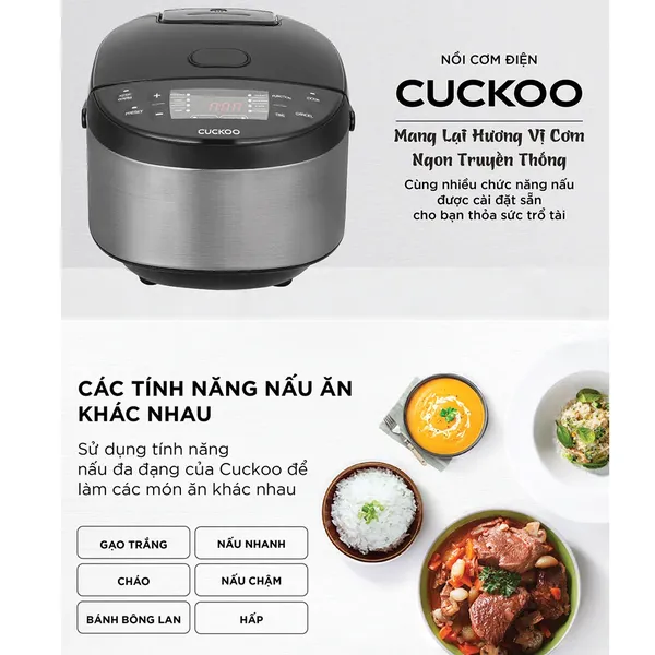 Nồi Cơm Điện Tử Cuckoo CR-0680F 1.08 Lít
