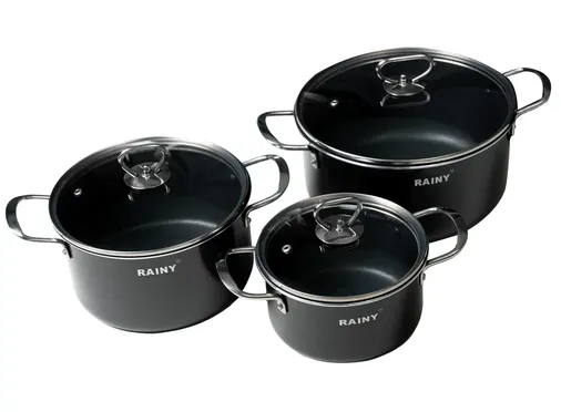 Bộ 3 Nồi Nhôm Đáy Từ Rainy RN2589KTT