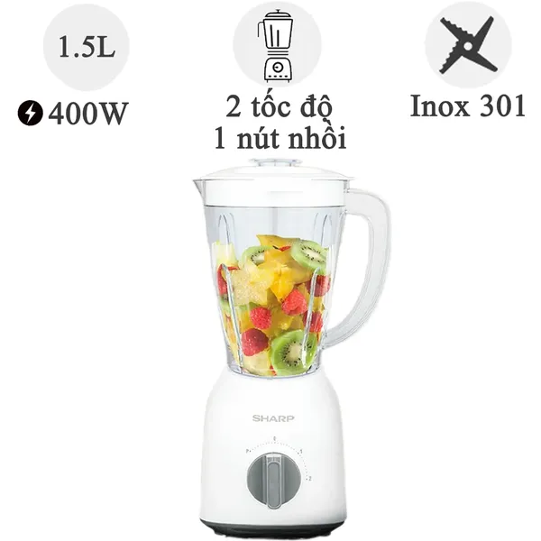 Máy Xay Sinh Tố Sharp EM-S154PV-WH