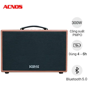 Loa Karaoke mini xách tay ACNOS CS250PU (Nâu)