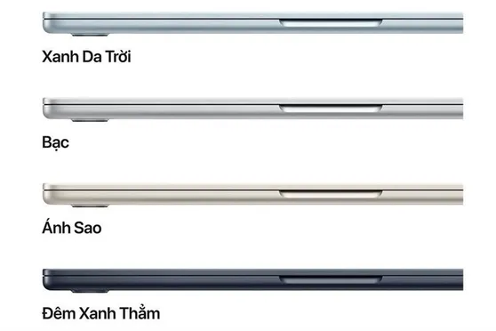 Laptop MacBook Air 13 inch M5 (16GB+512GB) Vàng 5