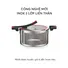 Bộ Nồi Inox Liền Khối Elmich Milano EL-8093 Size 16,18,22, Chảo 26cm
