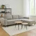 Bộ Sofa L (góc trái) Chale 1360 + Combo Bàn 291