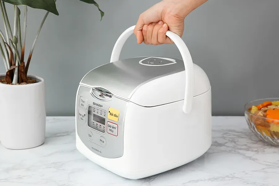 Nồi Cơm Điện Tử Sharp KS-COM08V-SL 0.72 Lít