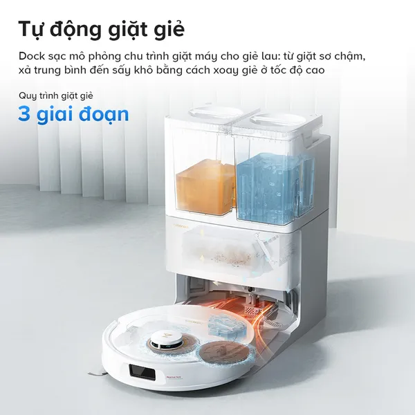 Robot Hút Bụi Lau Nhà Roborock Q Revo 5AE - Đen