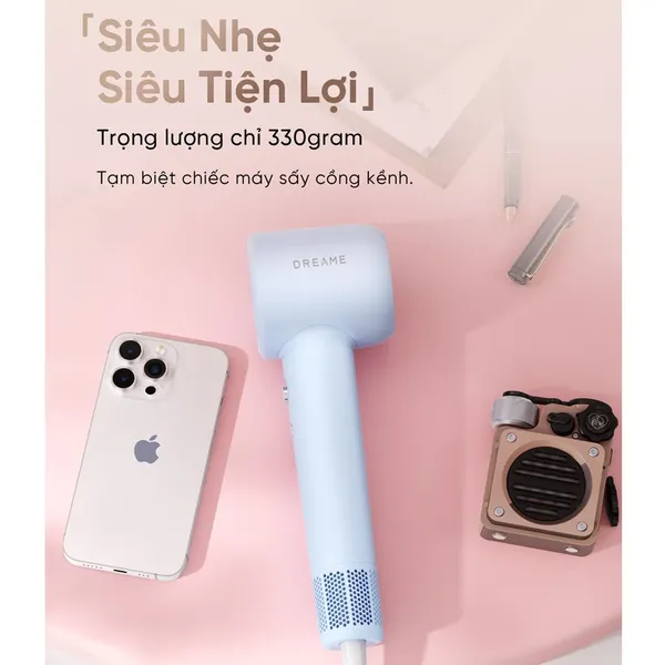 Máy Sấy Tóc Tốc Độ Cao Dreame AHD12A Màu Xanh