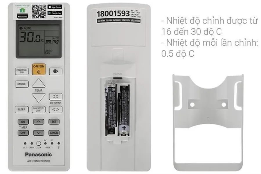 Máy Lạnh 2 chiều Panasonic Inverter 2 Hp CU/CS-YZ18AKH-8