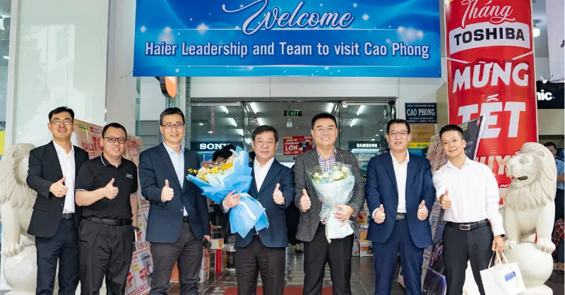 Lãnh đạo cấp cao Tập đoàn Haier ghé thăm Điện Máy Chợ Lớn – Thắt chặt quan hệ đối tác chiến lược đầu năm mới