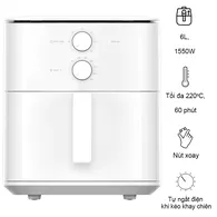 Nồi Chiên Không Dầu Xiaomi Air Fryer Essential EU (BHR8588EU) 6 Lít