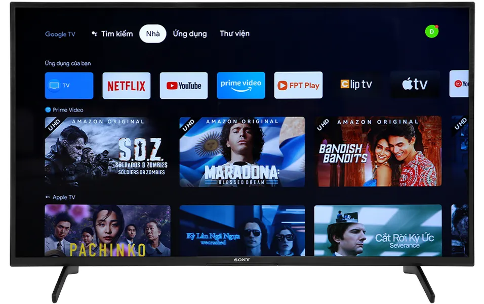 Google Tivi Sony 4K 50 Inch KD-50X75K