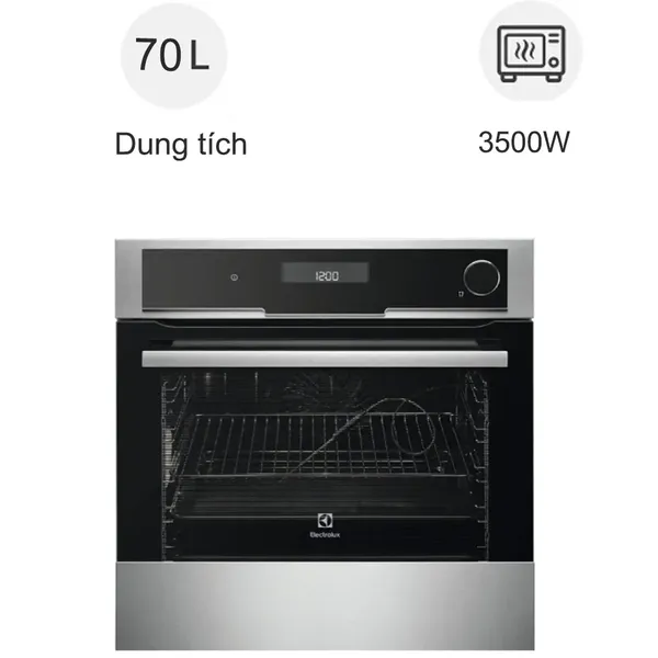 Lò nướng âm tủ Electrolux EOB8857AAX 70 lít