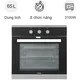 Lò Nướng Âm Hafele HO-K60B (534.05.581) 65 Lít - Xuất Xứ Ba Lan