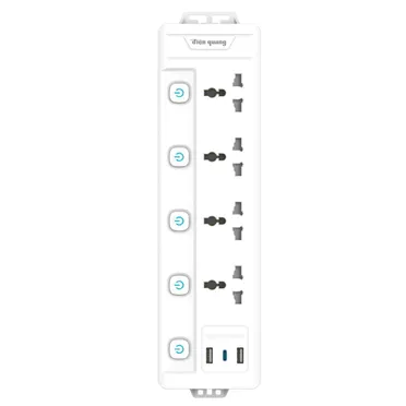 Ổ Cắm Điện Quang ĐQ EQS 4SW 2m 3U 2
