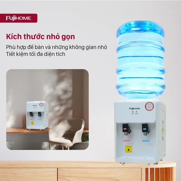 Cây Nước Nóng Lạnh Để Bàn Mini Fujihome WD201E