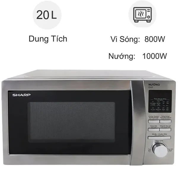 Lò vi sóng Sharp R-G620VN(ST) 20 lít