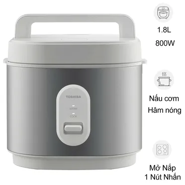 Nồi Cơm Điện Nắp Gài Toshiba RC-18JRUVN(W) 1.8 Lít