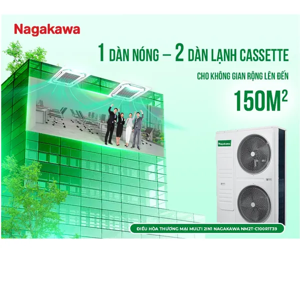 Máy Lạnh Multi 2in1 Nagakawa NM2T-C100R1T39
