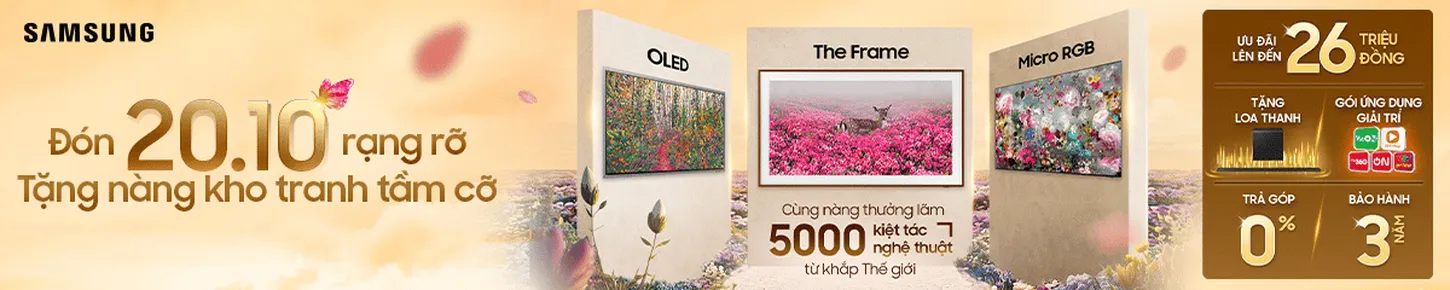 SAMSUNG OLED FRAME MICRO RGB - Ngày đôi