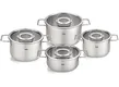 Bộ Nồi Fissler Pure 4 Món Nắp Kính - Xuất Xứ Đức