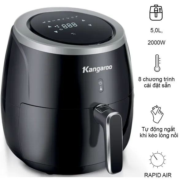 Nồi Chiên Không Dầu 5 Lít Kangaroo KG52AF1A