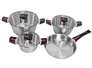 Bộ Nồi Chảo Inox KimsCook Next Style 7 Món FS-NI-07-07-01