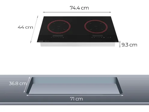 Bếp Điện Từ Đôi Panasonic KY-A1W70KRA - Xuất Xứ Nhật Bản 8