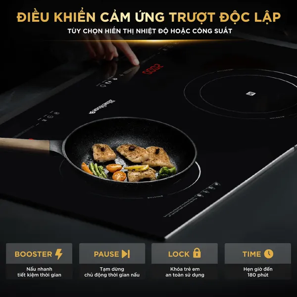 Bếp Từ Đôi BlueStone ICB-6825 5000W