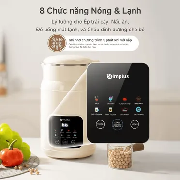 Máy Xay Đậu Nành Simplus PBJH001CW00 4