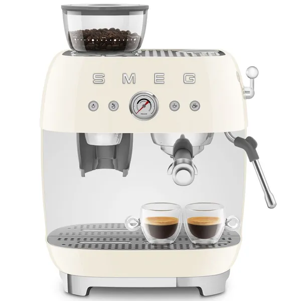 Máy Pha Cà Phê Tích Hợp Xay Smeg EGF03CREU Màu Kem