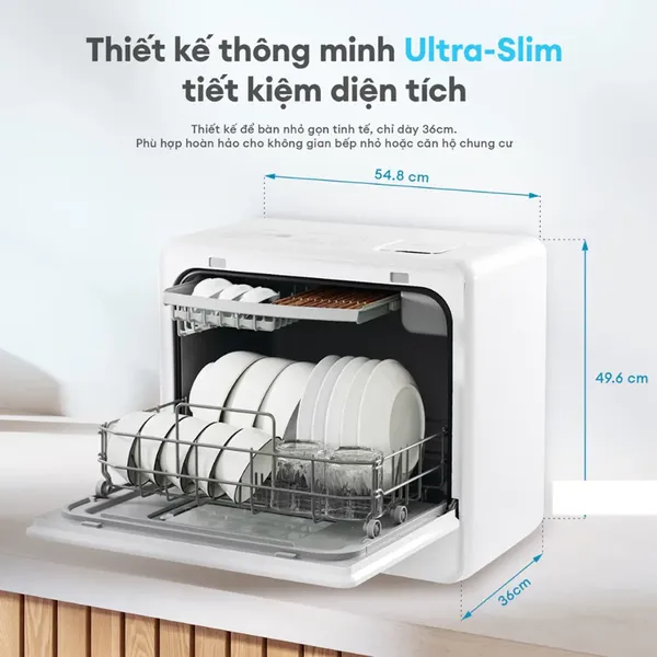 Máy Rửa Chén Bát Để Bàn Thông Minh Kochi C500