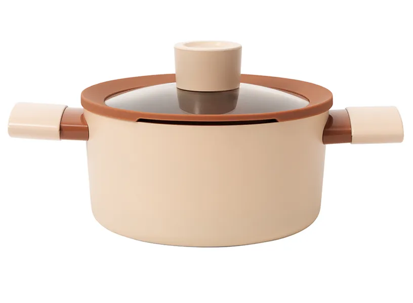 Bộ Nồi Chống Dính Ceramic Elmich Mocha EL5243MC04 Size 18,20,24, Quánh 16cm