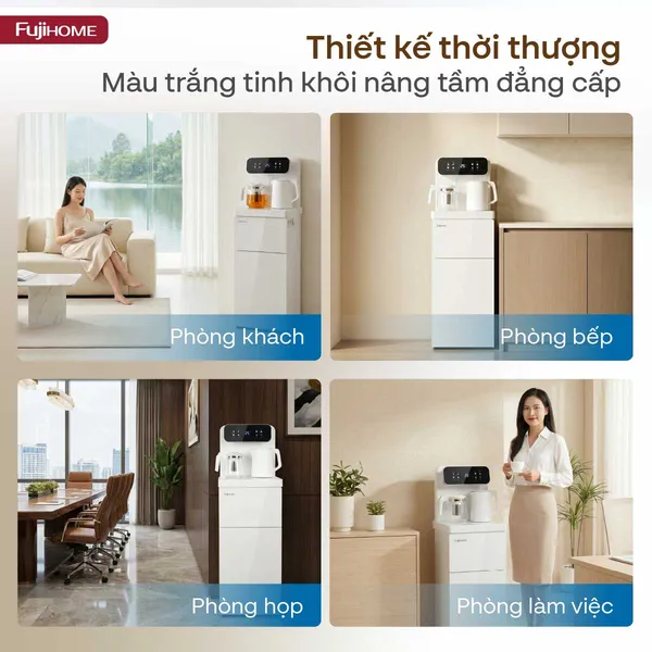 Cây Nước Nóng Lạnh Kết Hợp Bàn Pha Trà Cafe Fujihome TB237N