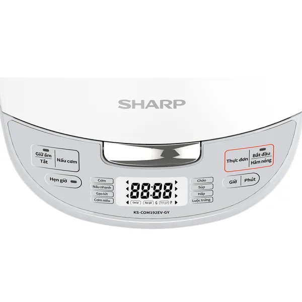 Nồi Cơm Điện Tử Sharp KS-COM192EV-GY 1.8 Lít