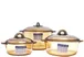 Bộ nồi thủy tinh Luminarc Amberline Granite 1L 2L 3L