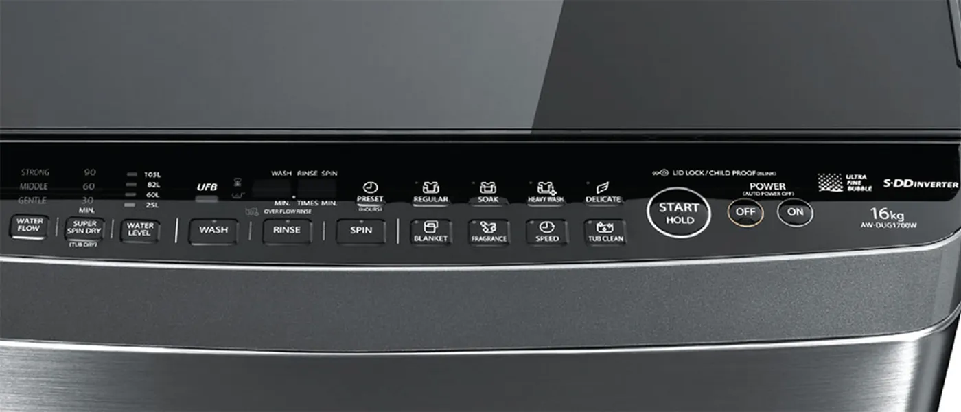 Máy Giặt Toshiba Inverter 16 Kg AW-DUG1700WV (SS)