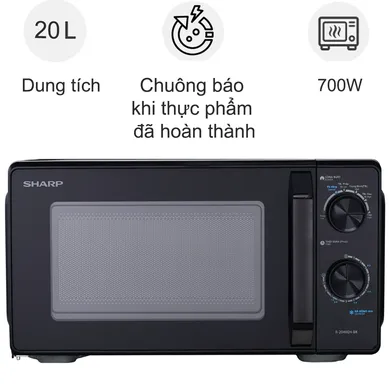 Lò Vi Sóng Sharp R-2040EH-BK 20 Lít