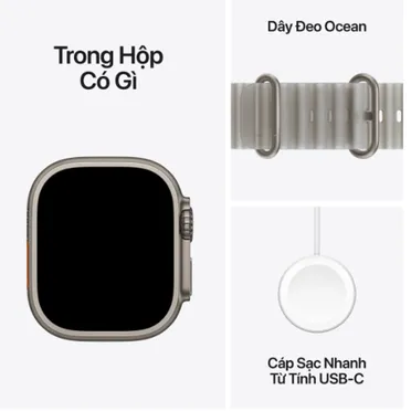 Apple Watch Ultra 4 GPS + Cellular 49mm Viền Titanium Dây Ocean 6